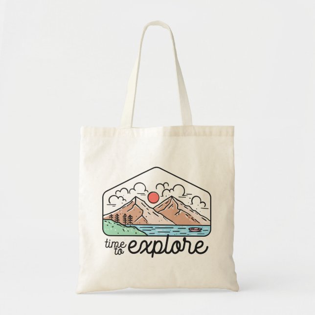 Bolsa Tote Tempo De Explorar (Frente)
