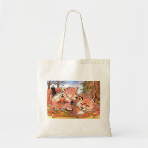 Bolsa Tote Tempo de Reprodução de Raposas