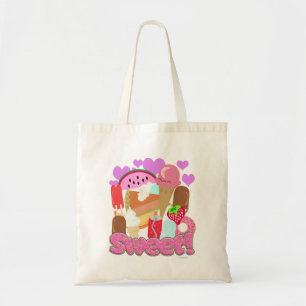 Bolsa Tote Tempo de Sobremesa Fofa Doce e Divertida