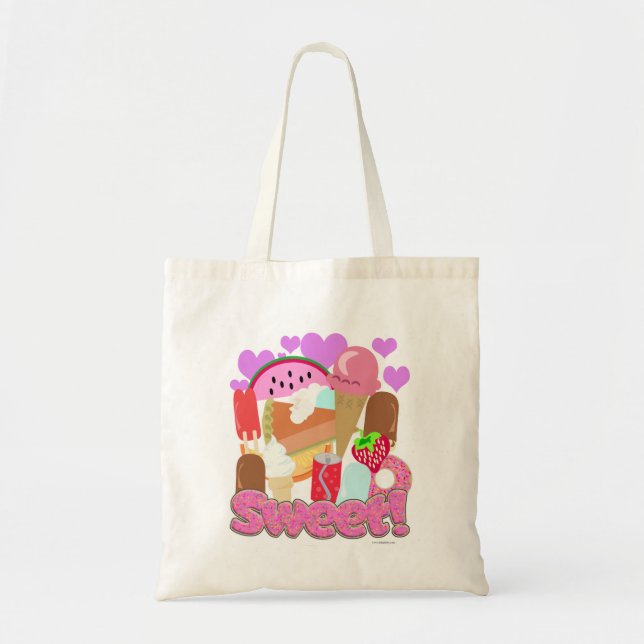 Bolsa Tote Tempo de Sobremesa Fofa Doce e Divertida (Frente)