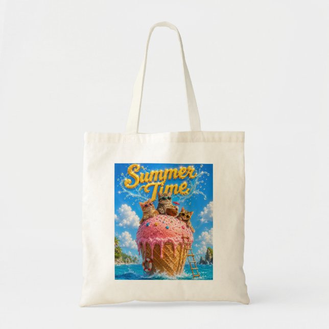 Bolsa Tote Tempo de verão (Frente)