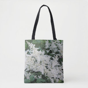 Bolsa Tote Tempo frio do Astilbe branco constante