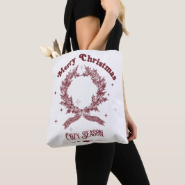 Bolsa Tote Temporada Aconchegante Natal Vintage