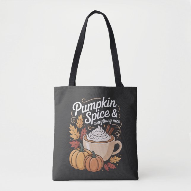 Bolsa Tote Temporada de Abóbora Outono (Frente)