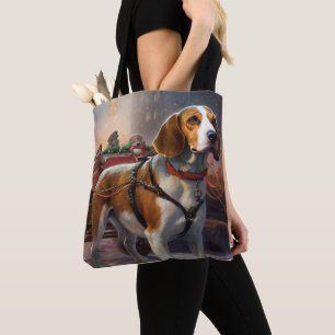 Bolsa Tote Temporada Festiva de Natal do Beagle