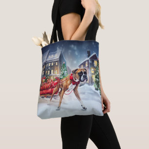 Bolsa Tote Temporada Festiva de Natal do Boxer