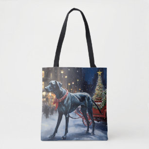 Bolsa Tote Temporada Festiva de Natal do Great Dane