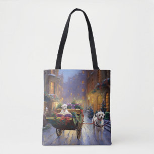 Bolsa Tote Temporada Festiva de Natal em Malta