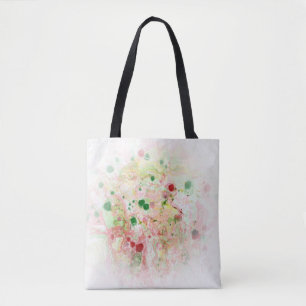 Bolsa Tote Tendência Moderna Abstrato Rosa Vermelho Amarelo V