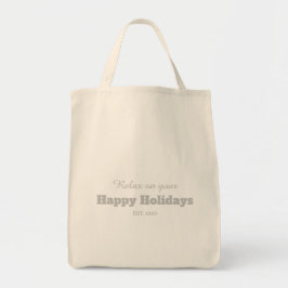 Bolsa Tote Tendência moderna do script de na moda de texto pe