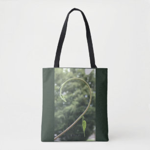 Bolsa Tote Tendril e Folha de Ipomoea