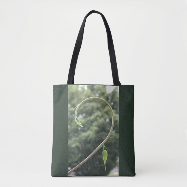 Bolsa Tote Tendril e Folha de Ipomoea (Frente)