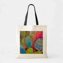 Bolsa Tote Tendy Desert Prickly Pear Cactus Abstrato