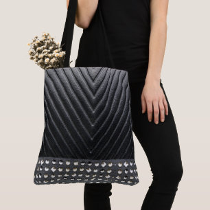 Bolsa Tote Tendy Na moda Gorgeous Pele Negra