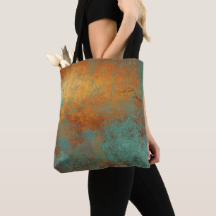 Bolsa Tote Tendy Rich Copper Patina Metálico
