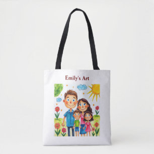 Bolsa Tote Tenha orgulho de seu filho adicionar trabalho de a