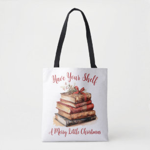 Bolsa Tote Tenha Sua Prateleira Um Natal Feliz