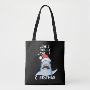 Bolsa Tote Tenha Um Natal Holly Jawly Sarcástico Filme Jaws