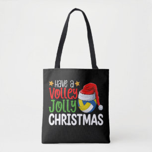 Bolsa Tote Tenha umas Festivas Festas de Voleibol no Natal