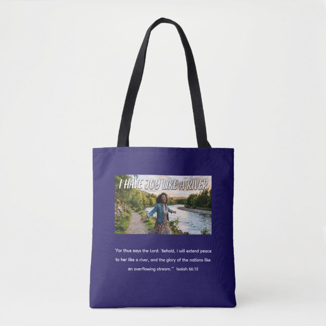Bolsa Tote Tenho Alegria Como um Rio  (Frente)
