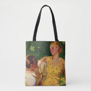 Bolsa Tote Tênis Esportivo Vintage, Amor e Romance