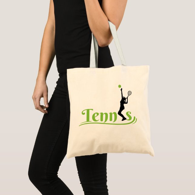 Bolsa Tote Tênis Player Girl, Tênis Girl Birday (Frente (produto))