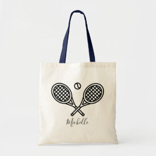 Bolsa Tote Tênis Racket Ball Seu Nome