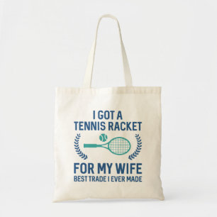 Bolsa Tote Tênis Racket Para Minha Esposa