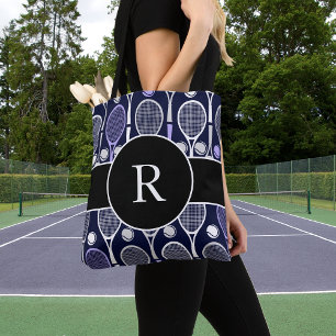 Bolsa Tote Tênis Rackets & Balls Nome da Equipe Monograma Ro