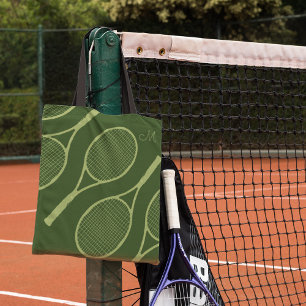 Bolsa Tote tênis racquets verdes