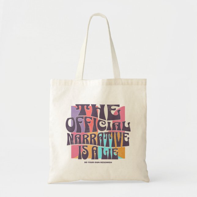 Bolsa Tote Teoria da Conspiração Retro (Frente)
