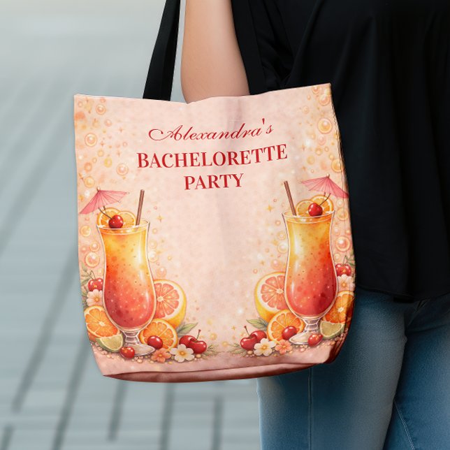 Bolsa Tote Tequila Sunrise Miami Weekend Bachelorette Party (Criador carregado)