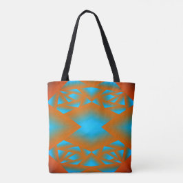 Bolsa Tote Tequila Sunrise Ombre Arte Geométrica Abstrato
