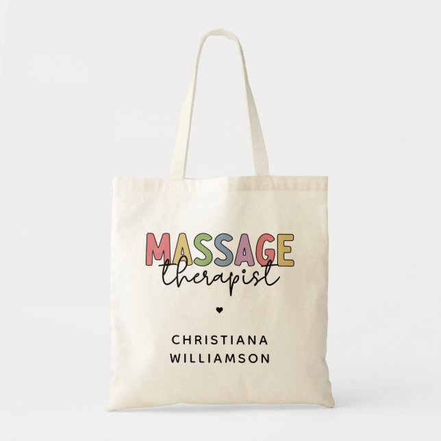 Bolsa Tote Terapêutica de Massagem Personalizada | Presentes  (Frente)
