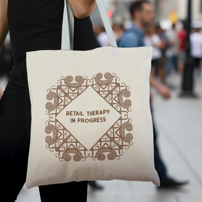 Bolsa Tote Terapêutica De Retalho Engraçada Em Curso Tribal C (Criador carregado)