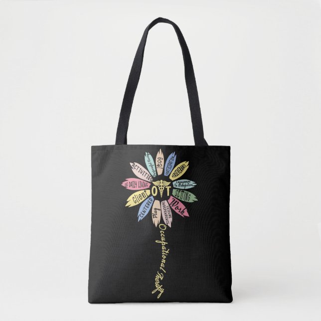 Bolsa Tote Terapêutica Ocupacional Inspirar Uma Flor Mês (Frente)