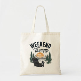 Bolsa Tote Terapia de Fim de Semana Pôr do Sol da Montanha Na