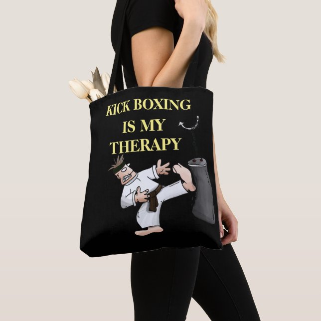 Bolsa Tote terapia de KICK BOXING design  (Close Up)