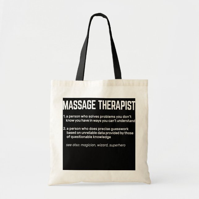 Bolsa Tote Terapia de Massagem Significando Terapia de Massag (Frente)