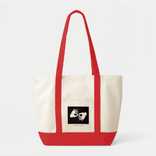 Bolsa Tote terp, EU AMO O ASL