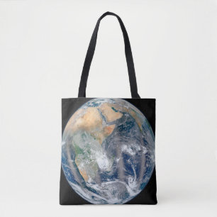 Bolsa Tote Terra cheio Mostrando O Hemisfério Leste.