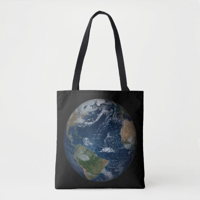 Bolsa Tote Terra Com Nuvens E Gelo Marinho (Frente)