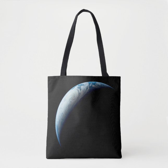 Bolsa Tote Terra Crescente Tirada Da Missão Apollo 4. 2 (Frente)