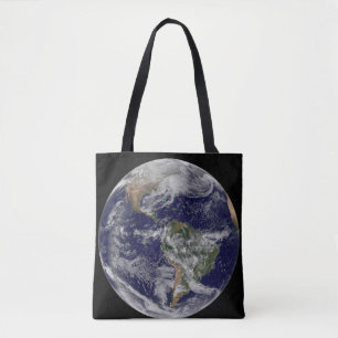Bolsa Tote Terra De cheio Mostrando Uma Tempestade De Inverno