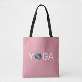 Bolsa Tote Terra de yoga moderna em rosa