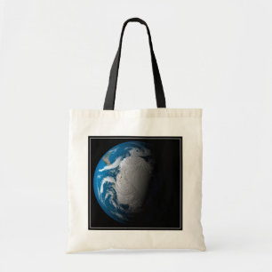 Bolsa Tote Terra Inteira Mostrando Nuvens Simuladas Sobre A A