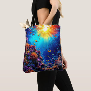 Bolsa Tote Terra Maravilha do Coral Sunlit