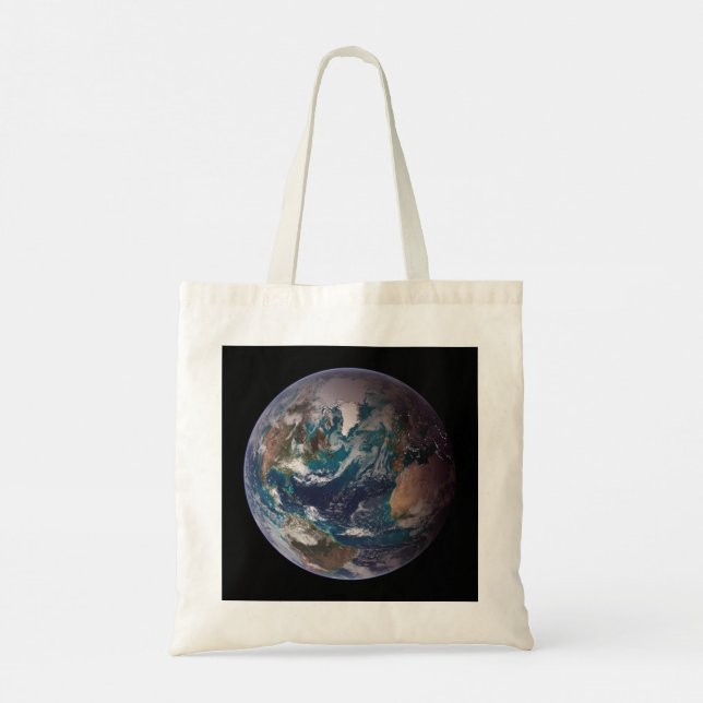 Bolsa Tote Terra Marble Azul (Hemisfério Ocidental) (Verso)