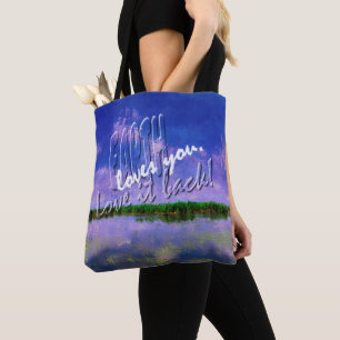 Bolsa Tote Terra Nosso Céu Azul de Verão Doméstico e Água