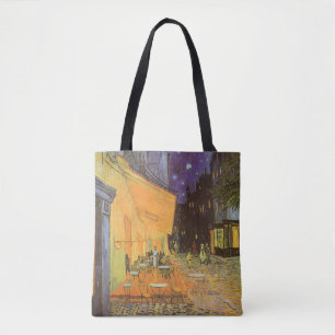 Bolsa Tote Terraço do café na noite por Vincent van Gogh